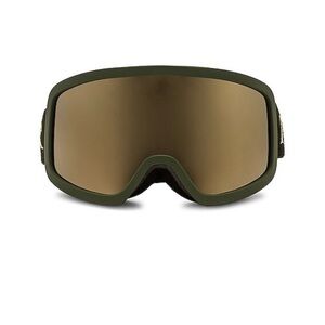 Moncler Army Green Gold Ski Snow Goggles New Never Worn W/Original Case